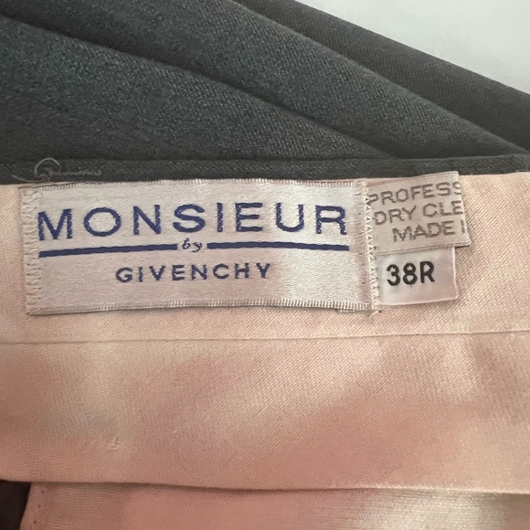 GIVENCHY MONSIEUR MENS DRESS PANTS- GREY- VINTAGE SIZE 38R - Picture 6 of 8